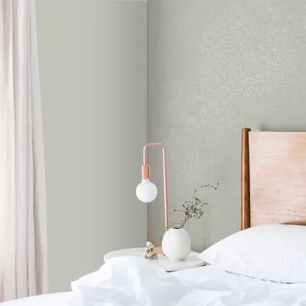 Decomode Vliesbehang Linen Shimmer - Zachtgroen - 10,05 M X 52 Cm