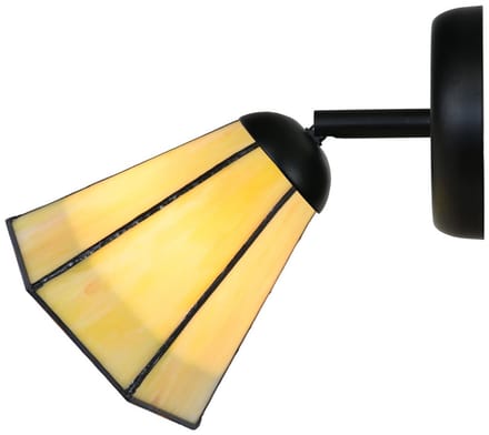 Tiffany Spot zwart met Narcissus - Art Deco Trade