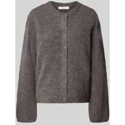 regular fit gebreid jack van wolmix met alpaca-aandeel model 'LULU NEW'