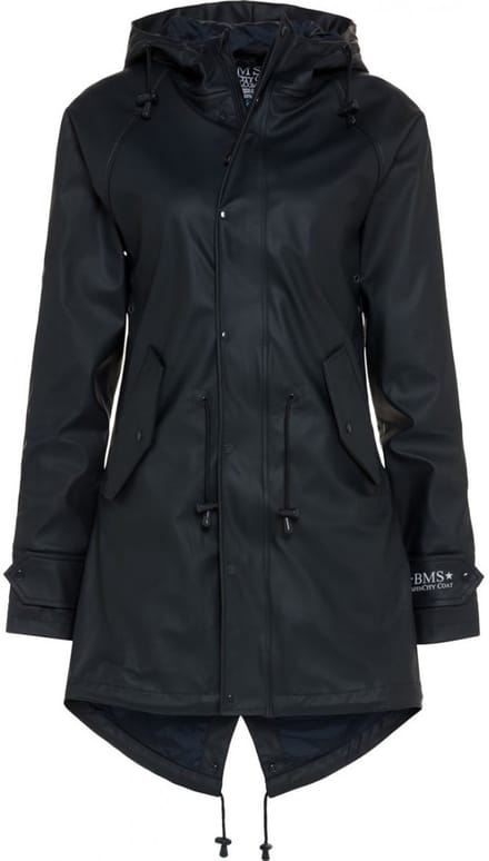 Donkerblauwe dames regenjas / parka HafenCity® van BMS L