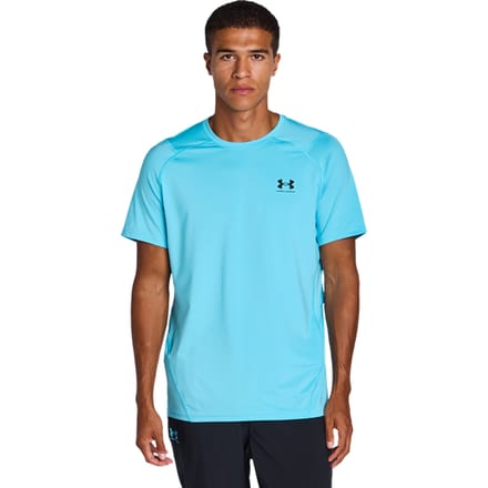 Under Armour Hg Fitted T-shirts Heren - Blauw - Maat L