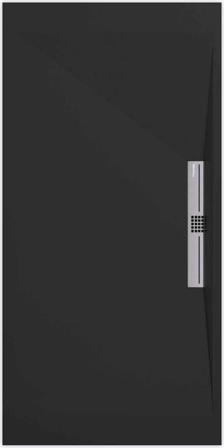 Sanifun douchebak Stone Side Black Smooth 1100 x 800 S