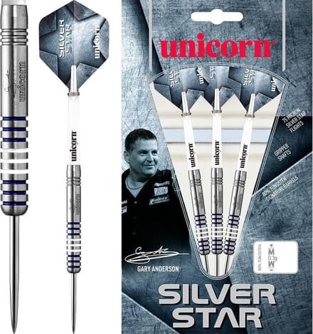 Unicorn Gary Anderson Silverstar 80% P1 - Dartpijlen