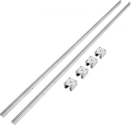 Lineaire Geleider - 20-2200mm - Lineaire Rail 2 Stuks - Geleiding - Koolstofstaal Aluminium