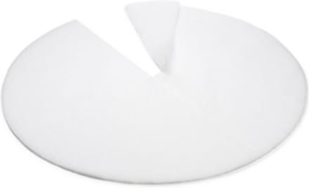 Decoris Kerstboomrok - wit - vilt - 100 cm - kerstboom kleed - Witte sneeuw kerstboomkleden - Kerstversiering/decoratie