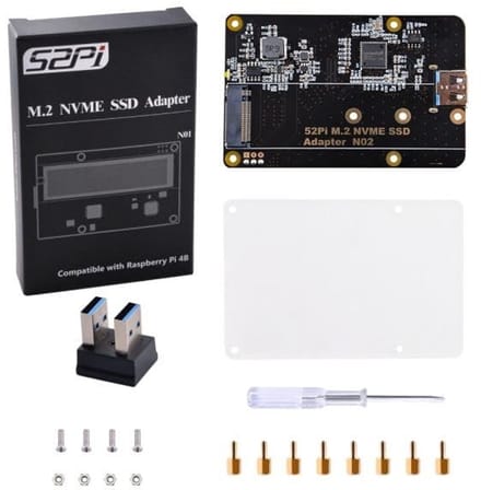Dailygoody - M.2 SSD Adapter voor Raspberry Pi - Verbeter je opslagcapaciteit - Compact formaat - Snelle gegevensoverdracht - Geschikt voor Raspb...