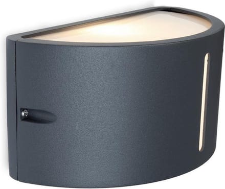 LUTEC BONN OUTDOOR WALL  UP & DOWN  1 LIGHT E27 DARK GREY