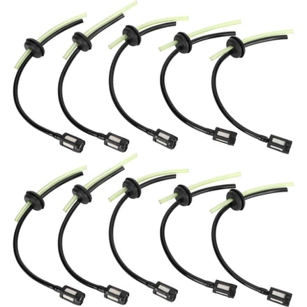 Kit d'assemblage de tuyau de filtre à carburant 10 pièces Remplacement pour pièces de débroussailleuse tondeuse à gazon GX35