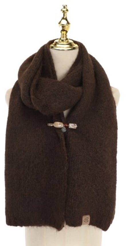 Sjaal - Arosa - Bruin - 205 cm x 40 cm