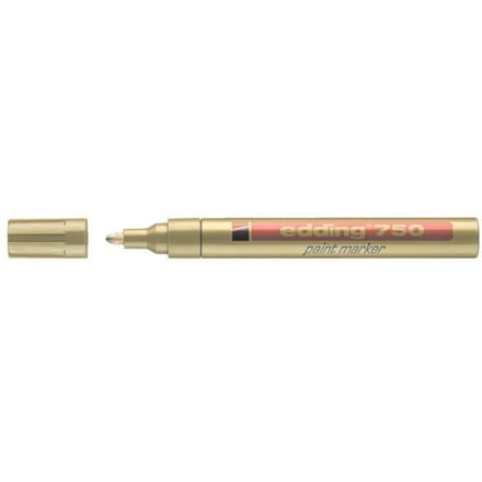 Paintmarker edding 750 op oliebasis 2-4mm goud