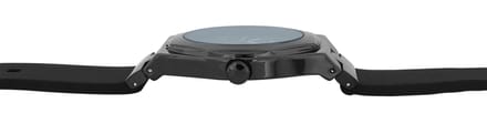 JUST WATCH herenhorloge siliconen zilverkleurig, datumweergave