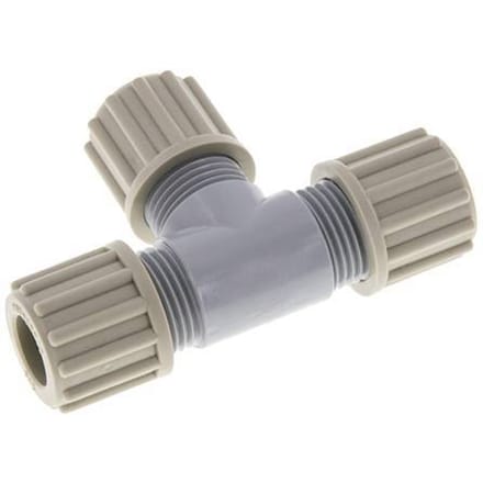 12x10mm PA T-Vormige Knelfitting 10 Bar