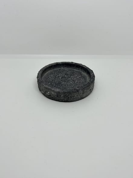 Beton onderzetter amberblokje - zwart