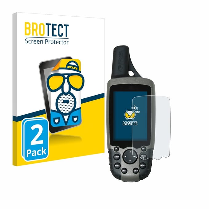 BROTECT - Screenprotector voor Garmin GPSMAP 60CSx - Folie Beschermfolie matte 2 Stuks