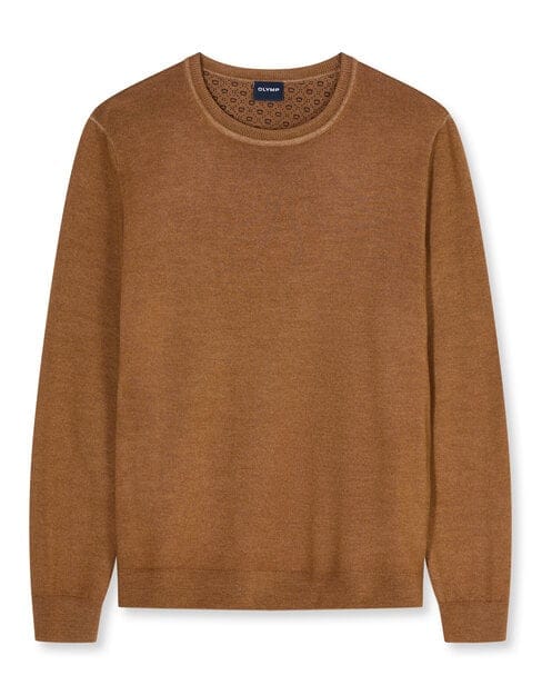 OLYMP Casual Breisel, Modderkleurig