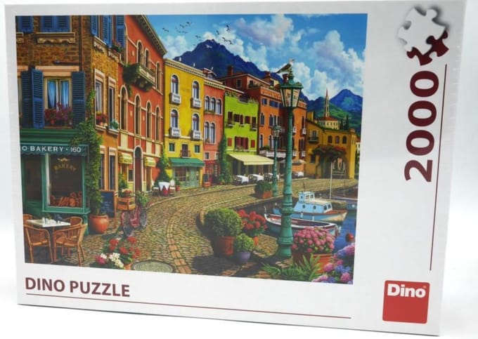 Puzzel van afternoon siesta havenstraatje 2000 stukjes