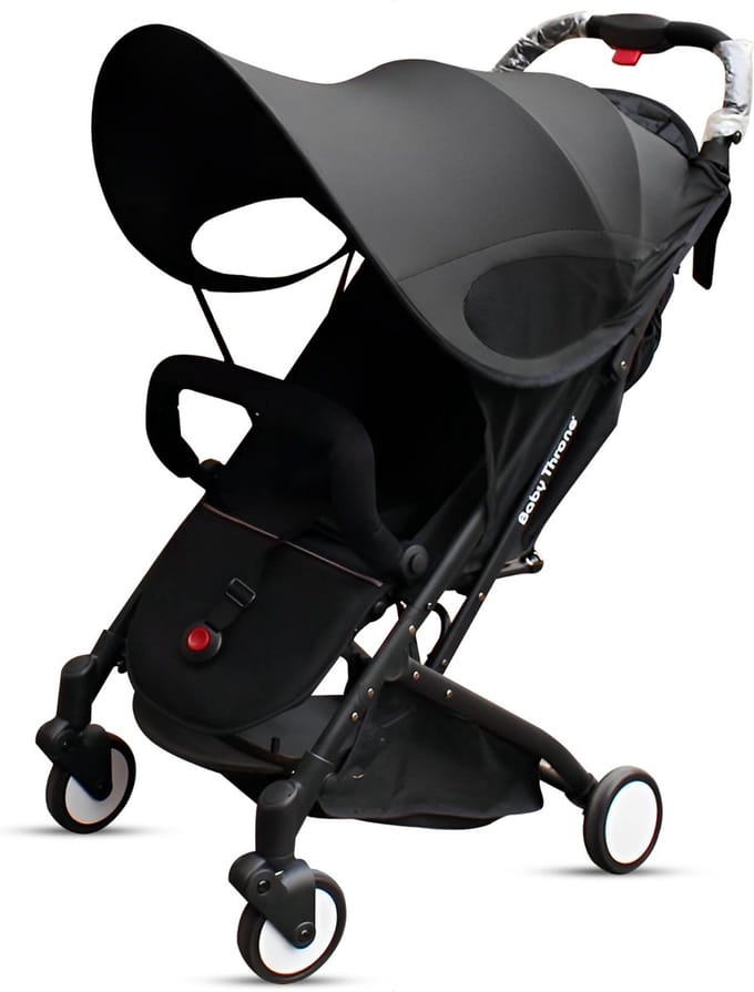 Luxegoed Zonnescherm Buggy - Verstelbaar - Waterdicht - Eenvoudig te bevestigen - Zonnedoek