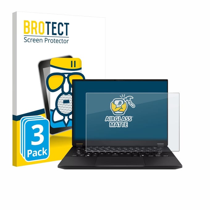 BROTECT - Screenprotector voor ASUS TUF Gaming A14 - Folie Beschermfolie Beschermglas matte 3 Stuks