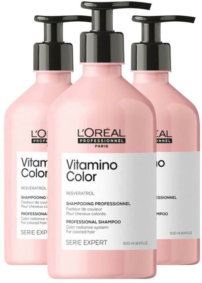 L'Oréal Professionnel Vitamino Color Shampoo - 3 x 500 ml - Voordeelverpakking