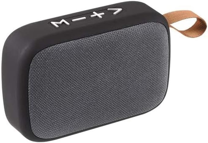 Draadloze LED Speaker 5W Grijs met Micro SD en USB - Compact Bluetooth Muziekbox