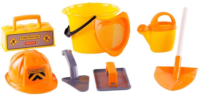 Cavallino Toys Cavallino Bucket with Masonry Set 7 pcs.