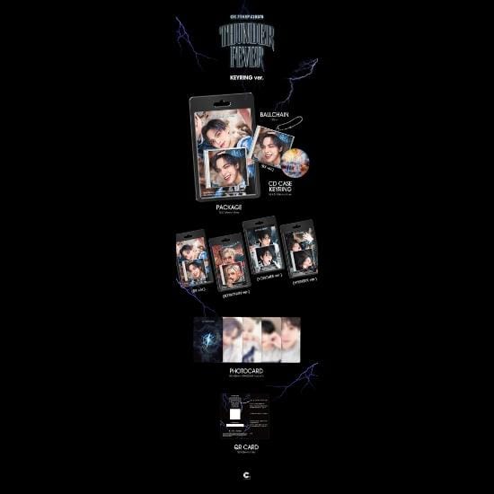 CIX - THUNDER FEVER 7e EP Album (Sleutelhanger ver. Album) RANDOM 1EA gray