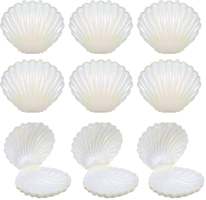Dailygoody - Snoepdoosjes - Schelpvorm - Decoratief - Wit - Geschenkdozen - Bruiloft - Verpakkingscontainer