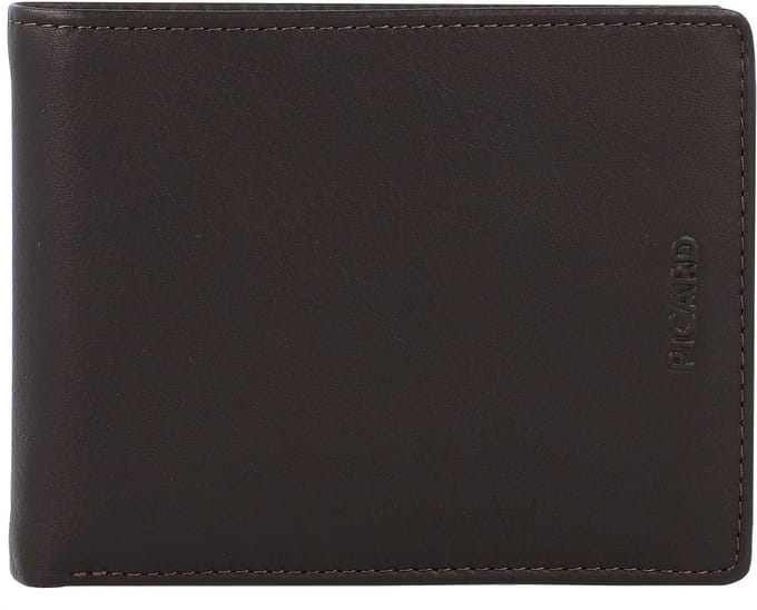 PICARD Leren Portemonnee Brooklyn Traveler Wallet Cafe Bruine