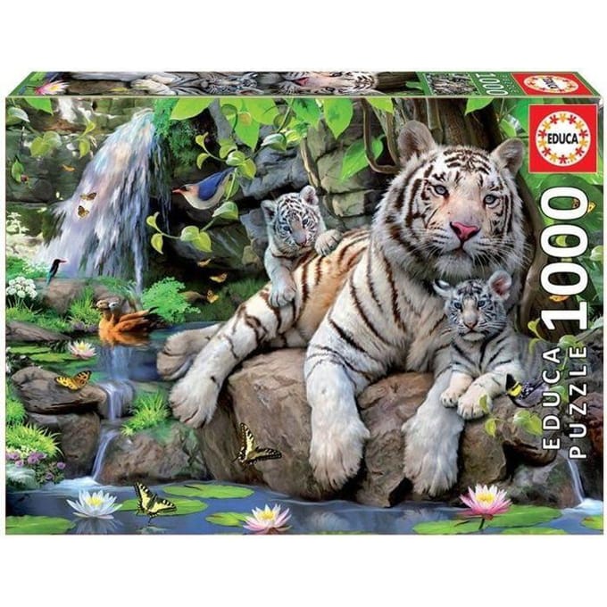 Educa - Puzzel - Bengaalse tijgers - 1000 stukjes - Legpuzzel
