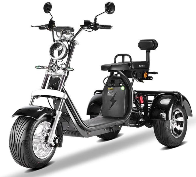 Elektrische E-TRIKE met Eco Wielen – Stil, Comfortabel, Efficiënt