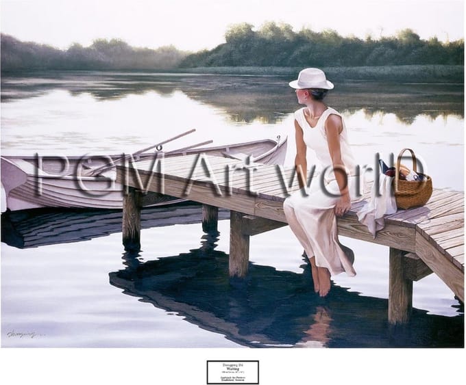 Kunstdruk Zhongping Shi - Waiting 76x61cm
