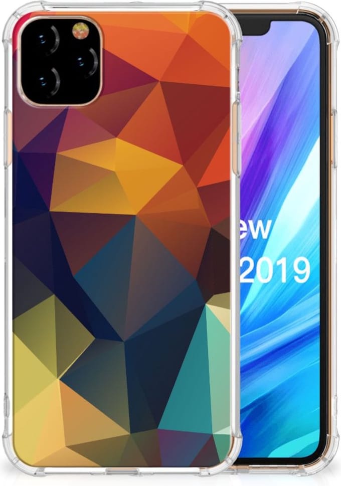 Apple iPhone 11 Pro Max Shockproof Case Polygon Color