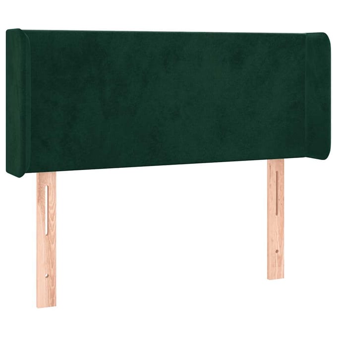 vidaXL - Hoofdbord - LED - 83x16x78/88 - cm - fluweel - donkergroen