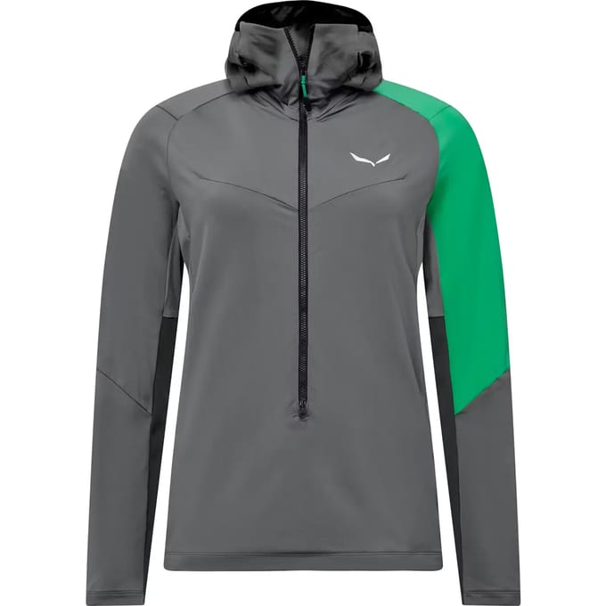 Dames-T-shirt met lange mouwen en 1/2 rits Salewa NXT Hybride