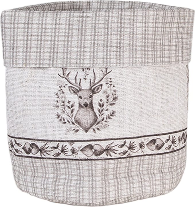 Clayre & Eef Broodmand Ø 15x16 cm Beige Katoen Hert