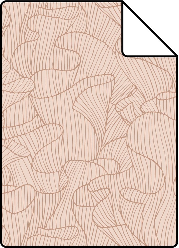 Proefstaal ESTAhome behang koraal terracotta roze - 26.5 x 21 cm - 139501-S