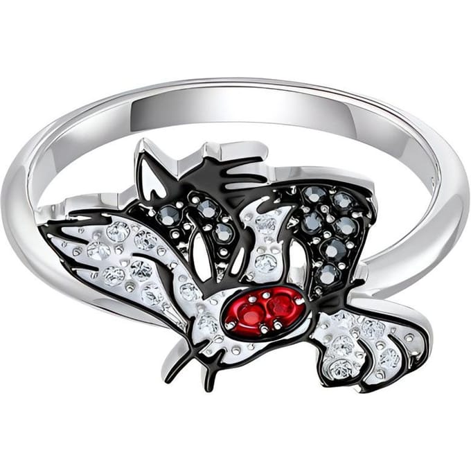 Swarovski Looney Tunes Sylvester Hoofd Ring Dames sieraden 5513232 55 white