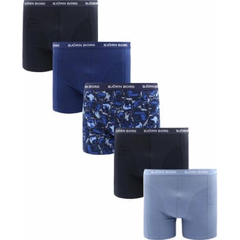 Bjorn Borg Boxers Cotton Stretch 5-Pack Blauw - Maat L - Heren - Boxershorts