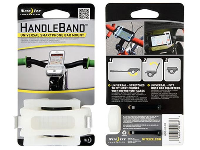 Nite Ize Handleband Wit - Universele telefoonhouder voor op de fiets