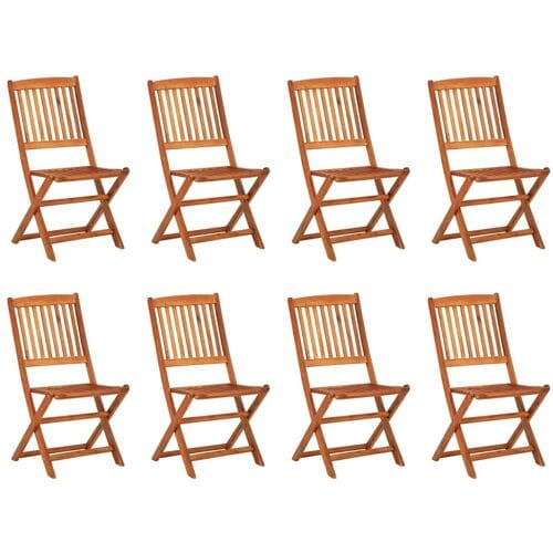 vidaXL - 9-delige - Tuinset - 220x90x75 - cm - massief - acaciahout