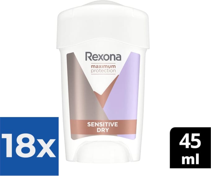 Rexona Maximum Protection - Deodorant - Stick - Sensitive Dry - 45ml x 18