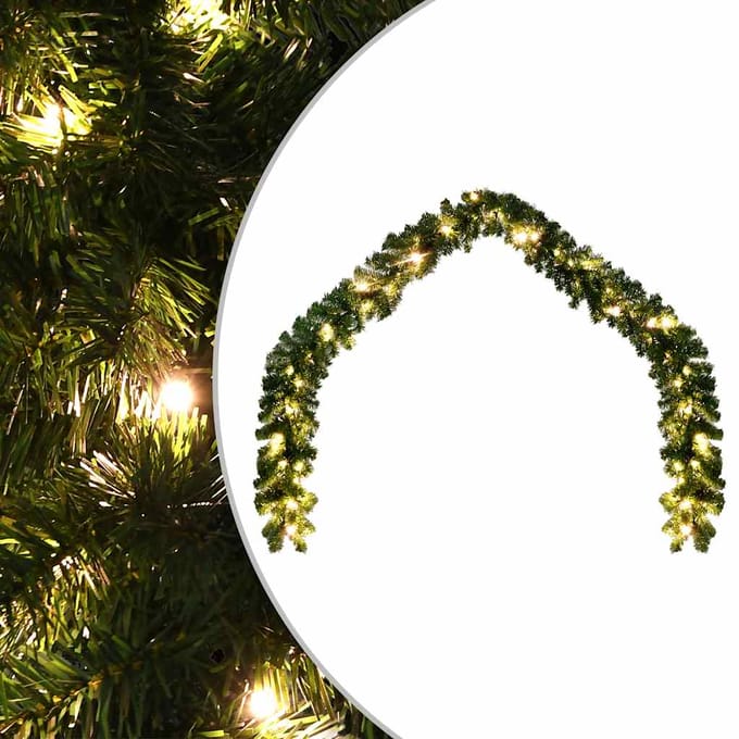 vidaXL - Kerstslinger - met - LED-lampjes - 20 - m
