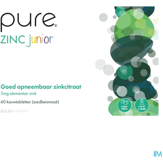 Pure Zinc Junior 60 Kauwtabletten