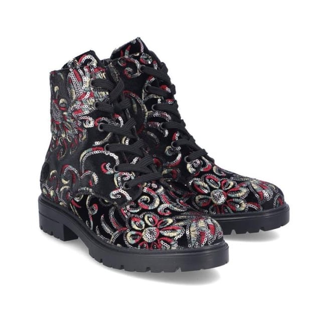 Rieker Veterboots zwart Synthetisch - Maat 37
