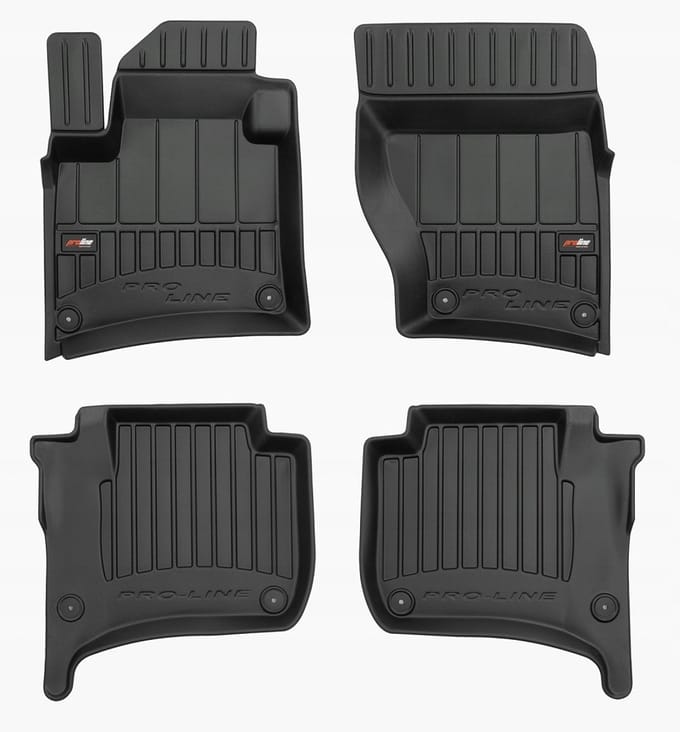 FROGUM PROLINE Automatten - Geschikt voor PORSCHE CAYENNE II (2010-2017) - 4-delig - TPE Rubber - Zwart