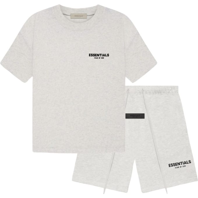 Fear of God Essentials Light Oatmeal Summer Set