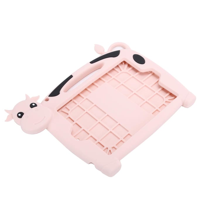 7,9 Inch Tablet Beschermhoes Schattige Koe Kinderen Siliconen voor iOS mini12345 Hoesje Roze roze