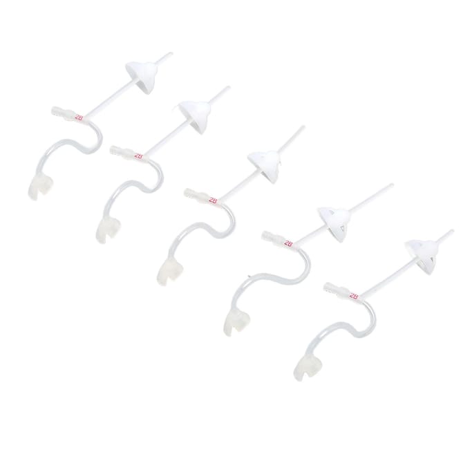 Lot de 5 tubes de remplacement pour amplificateur de son, transparents, pour augmenter le volume, L, droite