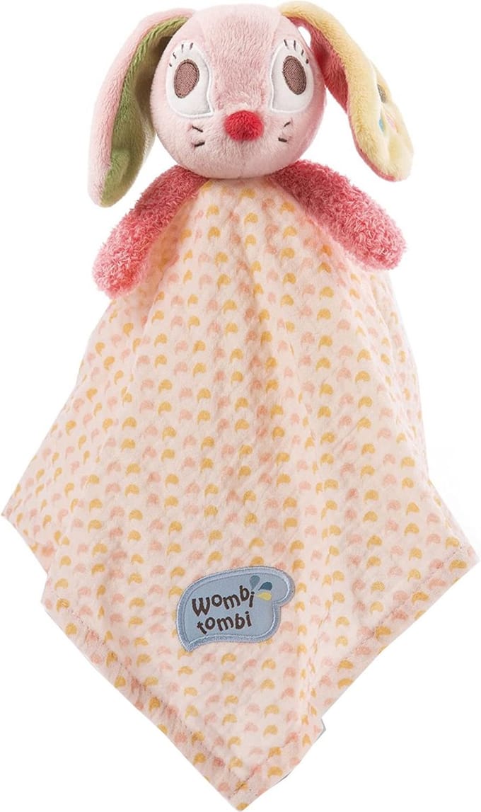 Nici Knuffeldoekje Hopsalie Konijn 38 X 38 Cm Katoen Roze