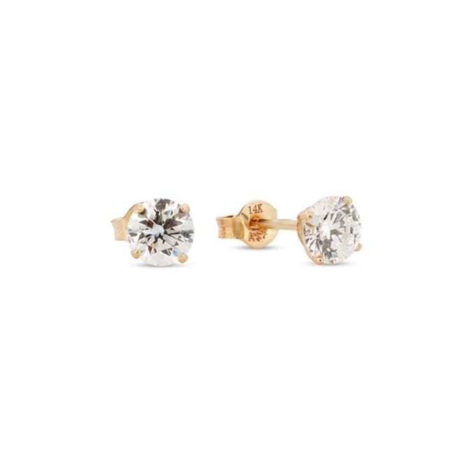 Di Lusso 14K Gouden Oorstekers – 0.60 ct Lab Grown Diamant